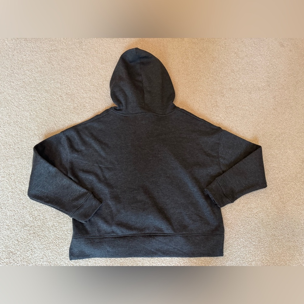 NWT Charcoal Hoodie With Wine Time Print Size S/P - Picture 5 of 8
